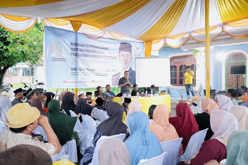 Sosialisasi Ideologi Pancasila dan Wawasan Kebangsaan di Nagori Silulu - Foto 7